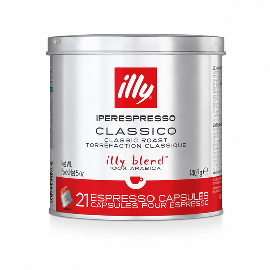 illy Coffee iperEspresso Capsules Single-Serve Coffee Capsules & Pods Single Origin Coffee Pods Classico Medium Roast with Notes of Caramel 21ct