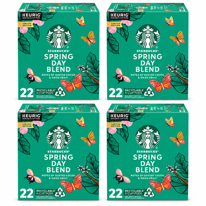 Starbucks Spring Day Blend, Medium Roast K-Cup Coffee Pods, 22 Count K Cups