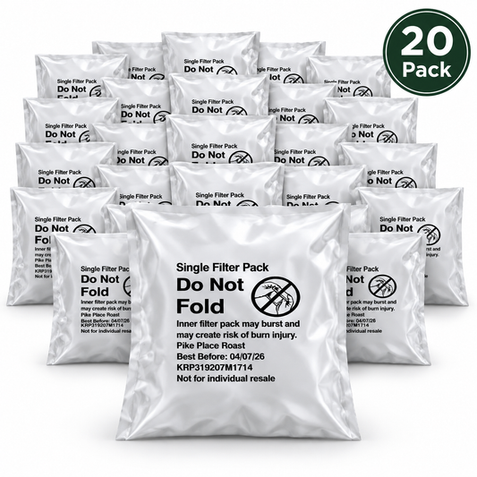 Starbucks Pike Place Roast Coffee Single Filter Packs, 20 Count