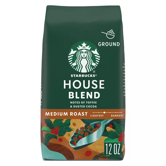 Starbucks House Blend Medium Roast Ground Coffee 12oz