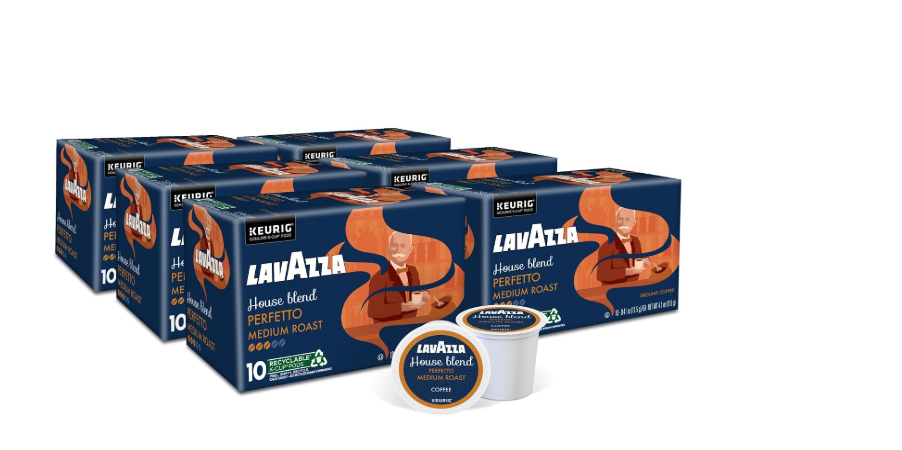 Lavazza House Blend Perfetto Single-Serve Keurig K-Cup Pods, Medium Roast Coffee 10ct