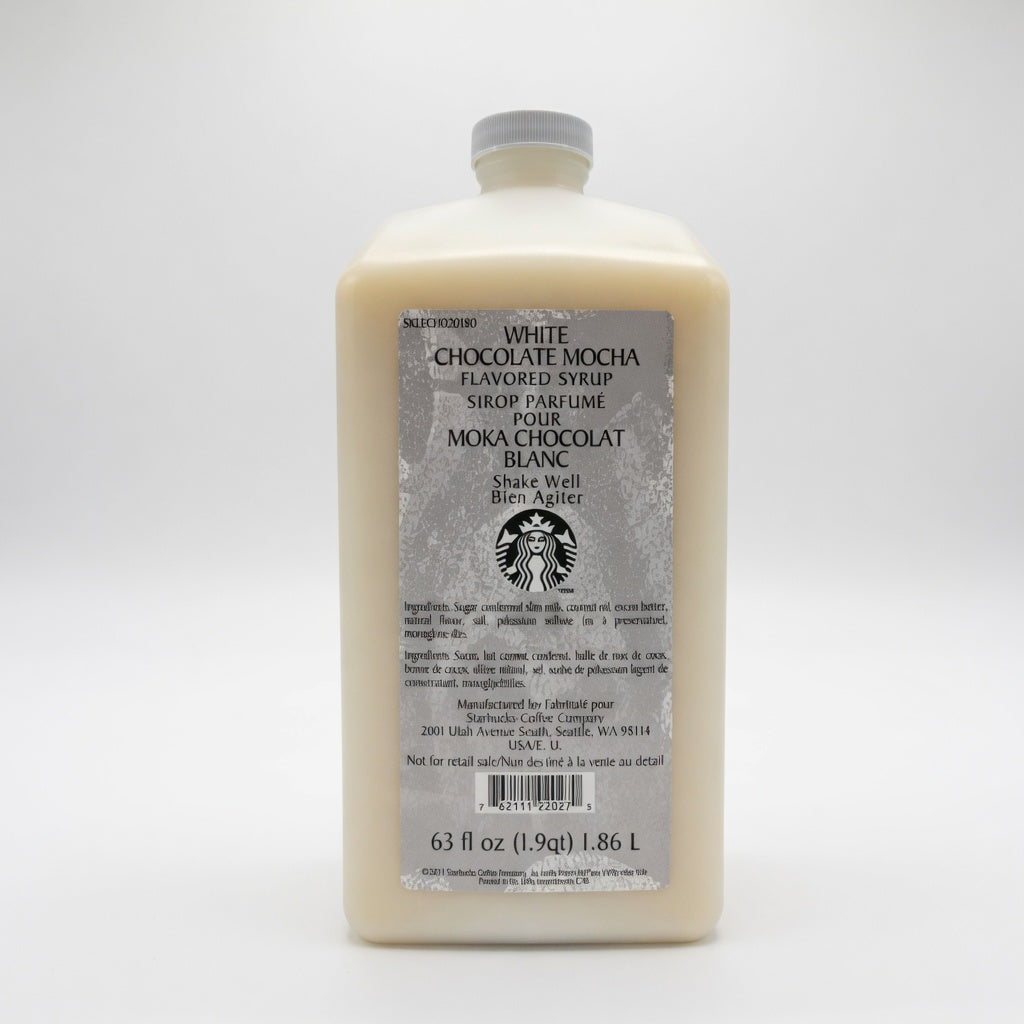 Starbucks White Chocolate Mocha Sauce - Drinks, Coffee, Desserts (63 fl oz)