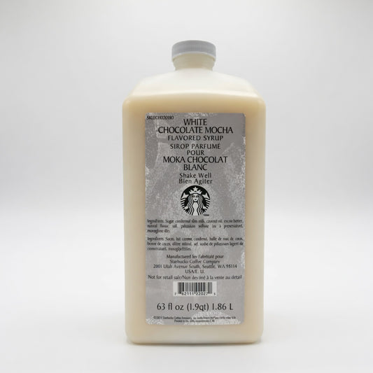 Starbucks White Chocolate Mocha Sauce - Drinks, Coffee, Desserts (63 fl oz)