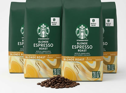 Starbucks Blonde Espresso Roast Coffee Whole bean, 28 oz